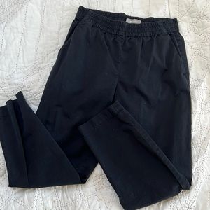 Everlane black cotton straight leg pants size 4